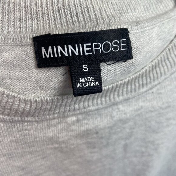 Minnie Rose Gray Short Sleeve Blouse - Picture 6 of 8